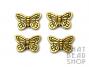 Butterfly Metal Bead - Antique Gold